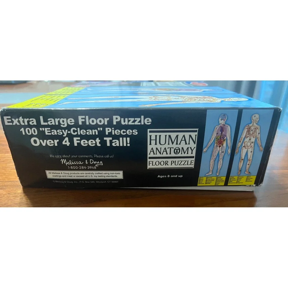 Melissa &‎ Doug Human Anatomy Floor Puzzle 100 Piece Extra Large 4 Feet Tall 445
